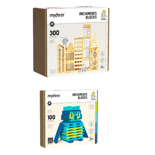 ZESTAW BLOCKS klocki + chłodne kolory 400 elementów