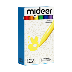 Acrylic markers with fine tip 12 pcs