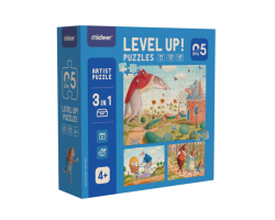 LEVEL UP! 05 - Bohaterowie zwierząt puzzle 3w1