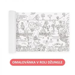 Dżungla kolorowanka w rolce 10 metrów