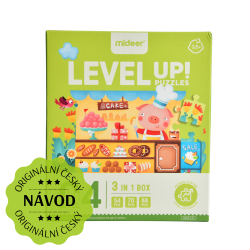 LEVEL UP! 04 - Bajkowe domki puzzle 3w1 wersja 2022