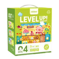 LEVEL UP! 04 - Bajkowe domki puzzle 3w1