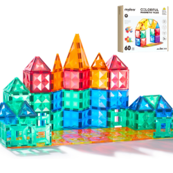 Colorful magnetic building set 60 pcs