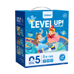LEVEL UP! 05 - Bajkowy świat puzzle 3w1