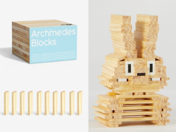 ARCHIMEDES BLOCKS fa építőkockák 50 db
