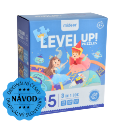 LEVEL UP! 05 - Bajkowy świat puzzle 3w1 wersja 2022