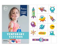 Tattoo für Kinder – Außerirdische– 12 Teile